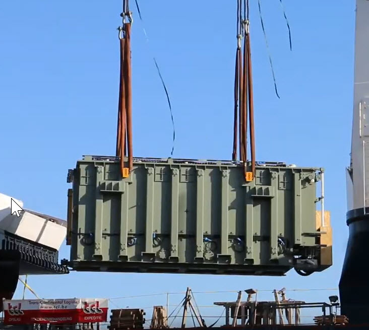 Discharge survey of project cargo at Hamad port Qatar